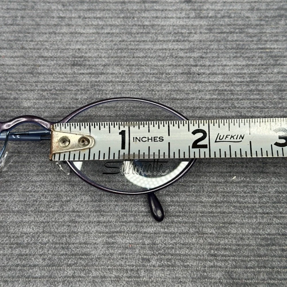 Silhouette SPX M 1948 6053 Purple Oval Y2K Eyeglasses Frames 46-21-135 Austria